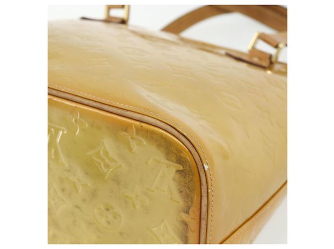LOUIS VUITTON Borsa a Mano Houston Monogram Vernis Beige M91004 LV Auth ti3835 - vista 12