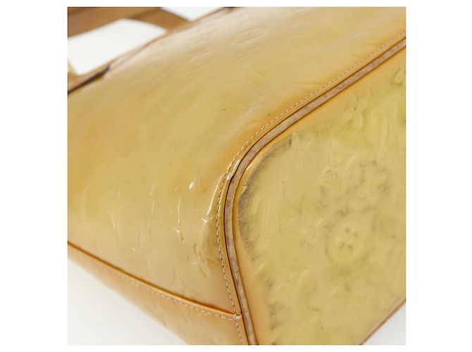 LOUIS VUITTON Borsa a Mano Houston Monogram Vernis Beige M91004 LV Auth ti3835 - vista 13