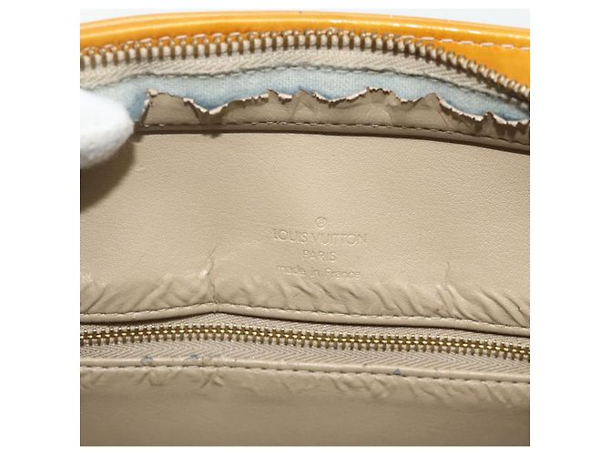 LOUIS VUITTON Borsa a Mano Houston Monogram Vernis Beige M91004 LV Auth ti3835 - vista 15