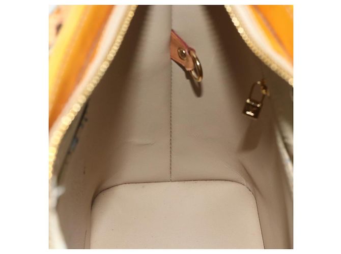 LOUIS VUITTON Borsa a Mano Houston Monogram Vernis Beige M91004 LV Auth ti3835 - vista 18