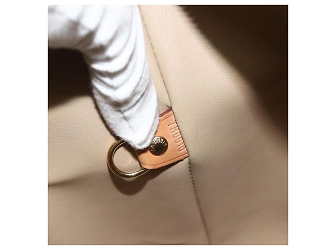 LOUIS VUITTON Borsa a Mano Houston Monogram Vernis Beige M91004 LV Auth ti3835 - vista 22