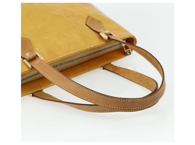 LOUIS VUITTON Borsa a Mano Houston Monogram Vernis Beige M91004 LV Auth ti3835 - vista 7