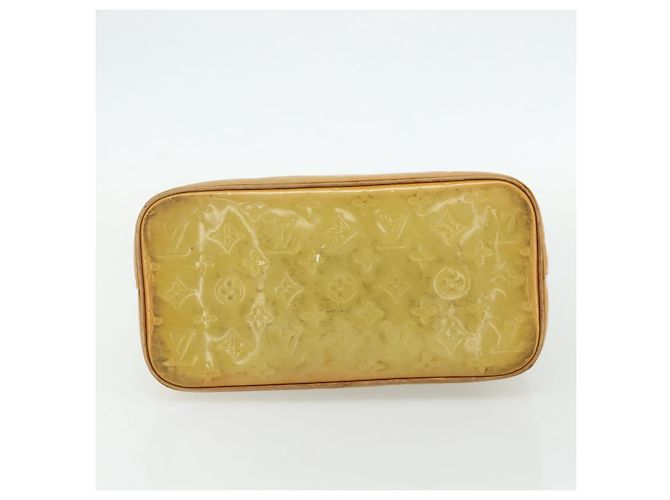 LOUIS VUITTON Borsa a Mano Houston Monogram Vernis Beige M91004 LV Auth ti3835 - vista 9