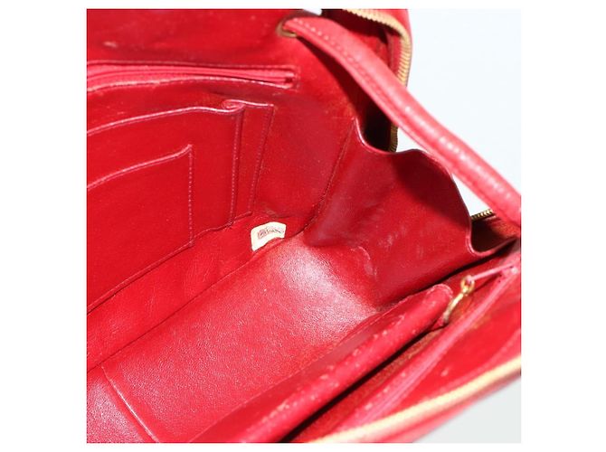 Borsa a Spalla V Stitch CHANEL in Pelle di Agnello Oro Rosso CC Auth mr2345 D'oro - vista 16