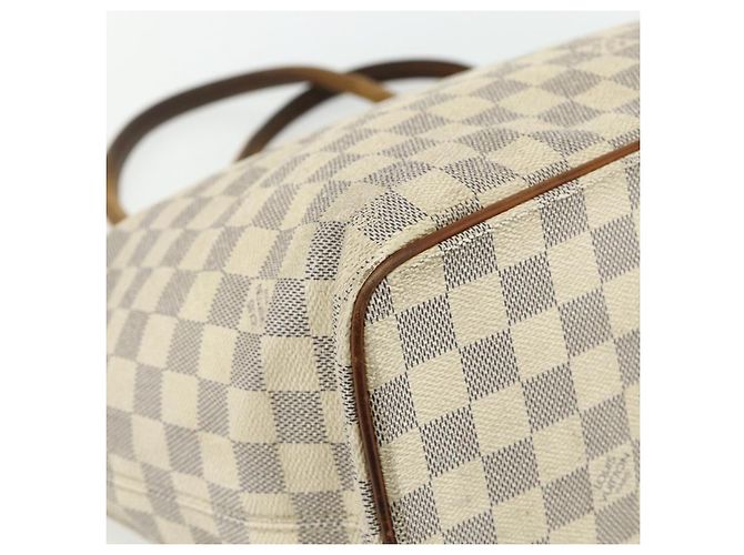 LOUIS VUITTON Borsa Tote Saleya MM Damier Azur N51185 LV Auth ti3866 - vista 11
