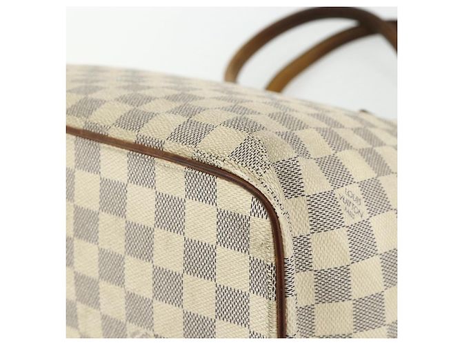 LOUIS VUITTON Borsa Tote Saleya MM Damier Azur N51185 LV Auth ti3866 - vista 12