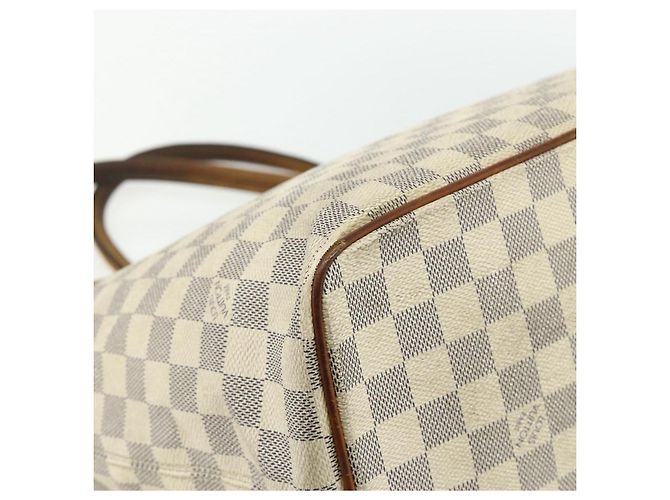 LOUIS VUITTON Borsa Tote Saleya MM Damier Azur N51185 LV Auth ti3866 - vista 13