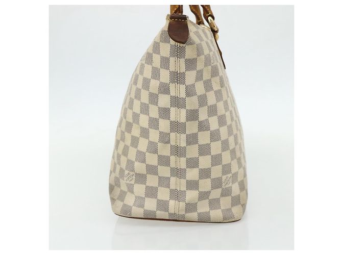 LOUIS VUITTON Borsa Tote Saleya MM Damier Azur N51185 LV Auth ti3866 - vista 5