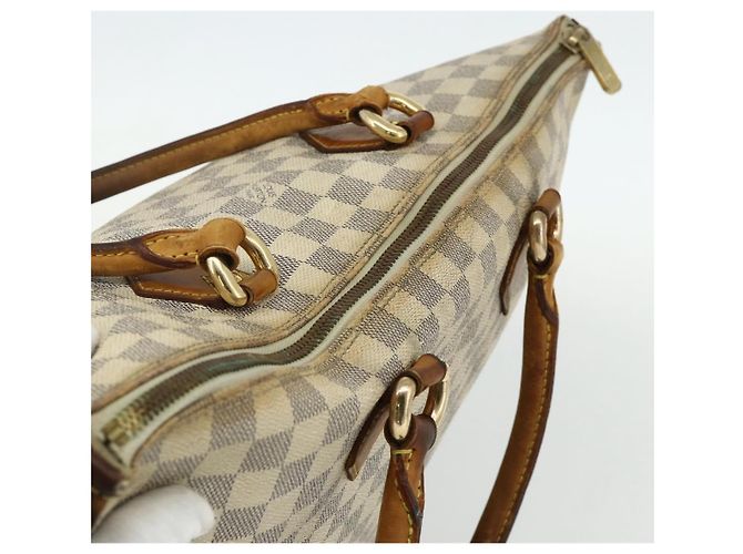 LOUIS VUITTON Borsa Tote Saleya MM Damier Azur N51185 LV Auth ti3866 - vista 6