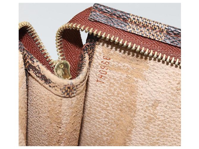 LOUIS VUITTON Poche Toilette 26 Damier Ebene N47543 Auth LV 175966 - vista 12