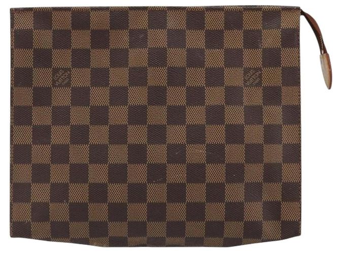 LOUIS VUITTON Poche Toilette 26 Damier Ebene N47543 Auth LV 175966 - vista 13