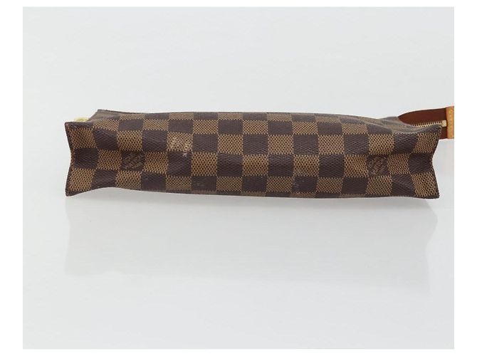 LOUIS VUITTON Poche Toilette 26 Damier Ebene N47543 Auth LV 175966 - vista 6