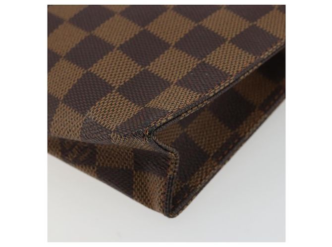 LOUIS VUITTON Poche Toilette 26 Damier Ebene N47543 Auth LV 175966 - vista 7
