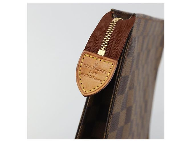 LOUIS VUITTON Poche Toilette 26 Damier Ebene N47543 Auth LV 175966 - vista 8