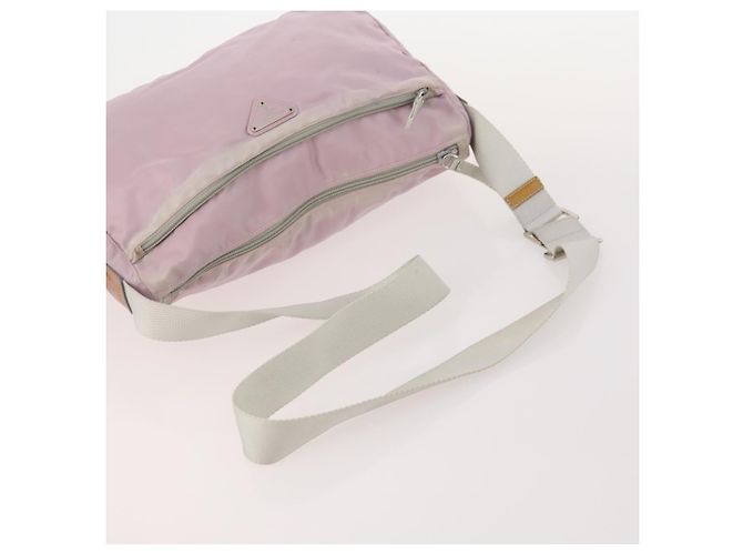 Borsa a Spalla PRADA Nylon 5 Set Verde Nero Rosa Auth 174956 - vista 14