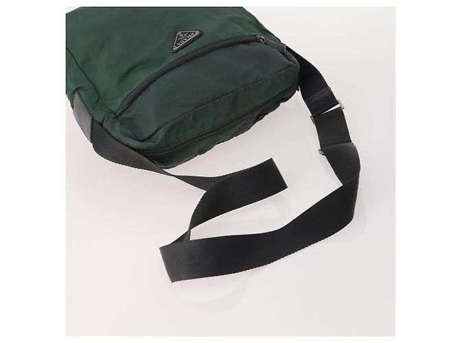 Borsa a Spalla PRADA Nylon 5 Set Verde Nero Rosa Auth 174956 - vista 4