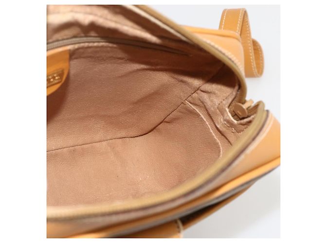 Gucci Borsa a Spalla Micro GG Supreme PVC Beige Oro 001 098 1244 Auth 175291 D'oro - vista 12