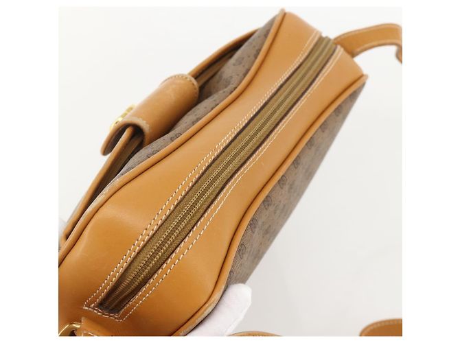 Gucci Borsa a Spalla Micro GG Supreme PVC Beige Oro 001 098 1244 Auth 175291 D'oro - vista 6