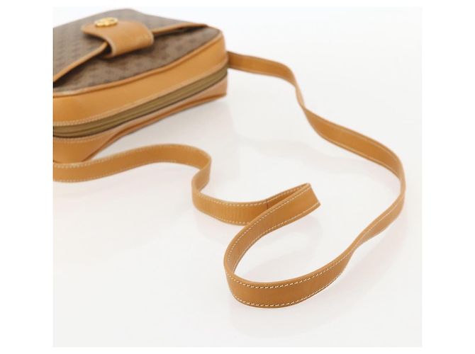 Gucci Borsa a Spalla Micro GG Supreme PVC Beige Oro 001 098 1244 Auth 175291 D'oro - vista 7