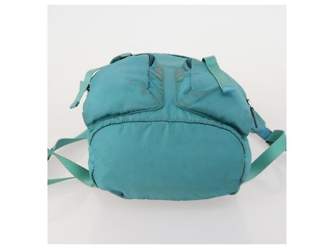 PRADA Backpack Nylon Light Blue Silver Auth INZ057 Silvery - view 11