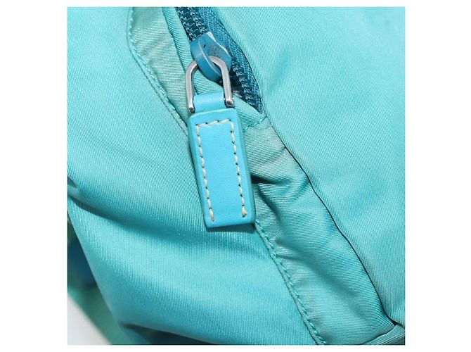 PRADA Backpack Nylon Light Blue Silver Auth INZ057 Silvery - view 24