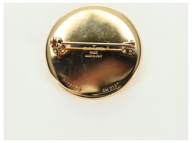 Spilla LOUIS VUITTON Collaborazione SUPRME metallo 2 Set MP2046 LV Auth YKZ1424M Argento D'oro Monogramma - vista 3