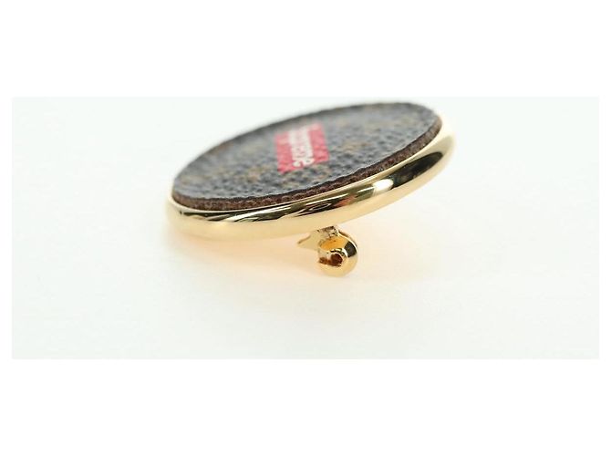 Spilla LOUIS VUITTON Collaborazione SUPRME metallo 2 Set MP2046 LV Auth YKZ1424M Argento D'oro Monogramma - vista 5