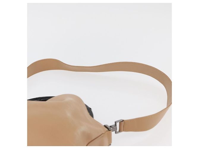 Borsa a Spalla in Pelle Gucci Bamboo 2way Beige Argento 001 1577 2123 Auth 175350 - vista 10