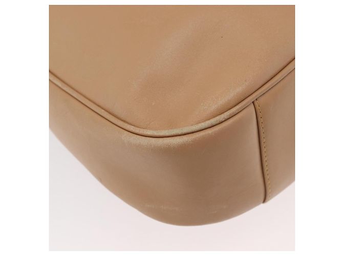 Borsa a Spalla in Pelle Gucci Bamboo 2way Beige Argento 001 1577 2123 Auth 175350 - vista 14