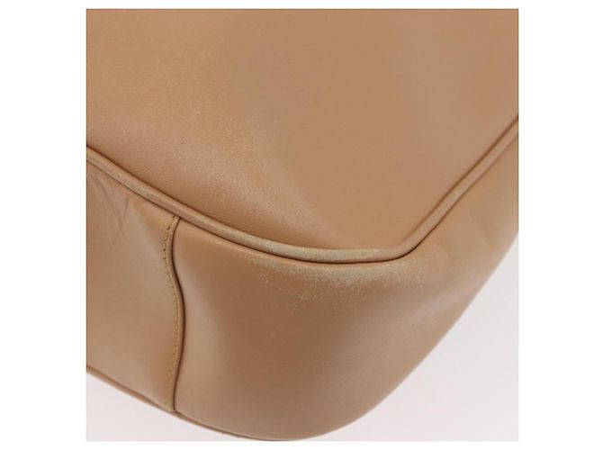 Borsa a Spalla in Pelle Gucci Bamboo 2way Beige Argento 001 1577 2123 Auth 175350 - vista 15