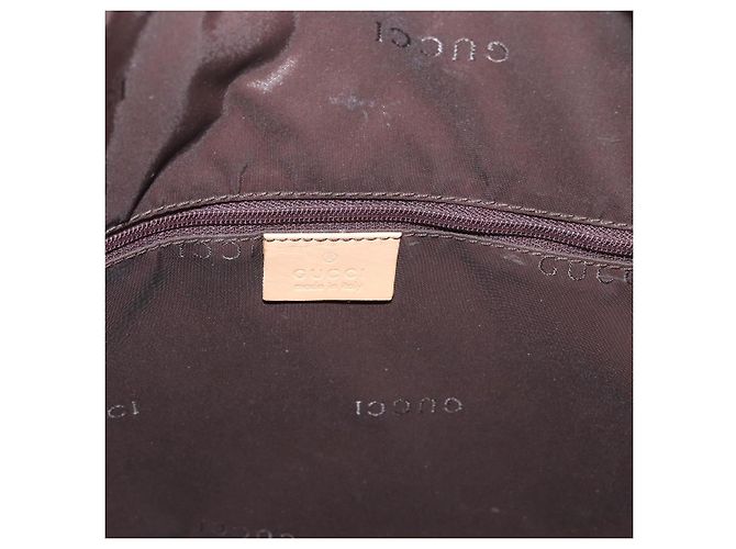 Borsa a Spalla in Pelle Gucci Bamboo 2way Beige Argento 001 1577 2123 Auth 175350 - vista 16