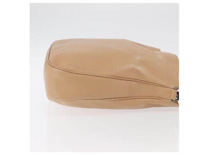 Borsa a Spalla in Pelle Gucci Bamboo 2way Beige Argento 001 1577 2123 Auth 175350 - vista 4