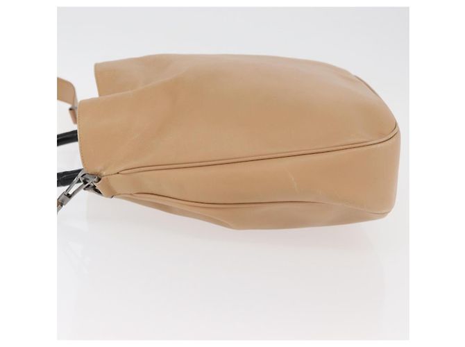 Borsa a Spalla in Pelle Gucci Bamboo 2way Beige Argento 001 1577 2123 Auth 175350 - vista 5