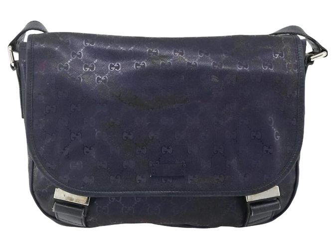 Borsa a Spalla GUCCI GG Implementation PVC Viola Argento 201732 Auth BA12180 Porpora - vista 2