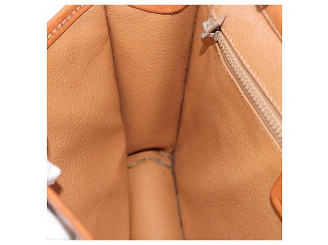 Céline Borsa a Spalla in Tela Macadam CELINE PVC Beige Oro Auth ka3864 D'oro - vista 18