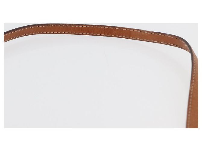 Céline Borsa a Spalla in Tela Macadam CELINE PVC Beige Oro Auth ka3864 D'oro - vista 8
