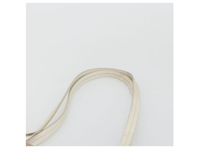 Borsa Tote PRADA in tela beige oro Auth ka3943 D'oro - vista 8