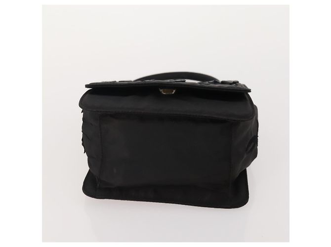 Prada Borsa a Mano Pouch in Nylon 2 Set Rosa Nero Auth 174958 - vista 7