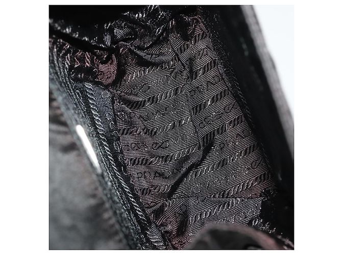 Prada Borsa a Mano Pouch in Nylon 2 Set Rosa Nero Auth 174958 - vista 9