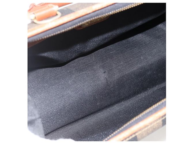 Pequin Borsa a mano in tela Pecan FENDI PVC nera e marrone Auth yk20326 Nero - vista 16