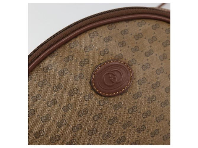 Gucci Borsa a spalla Micro GG Supreme in PVC Beige Oro Auth 175369 D'oro - vista 14