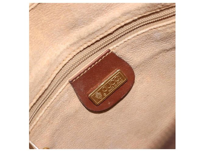 Gucci Borsa a spalla Micro GG Supreme in PVC Beige Oro Auth 175369 D'oro - vista 16