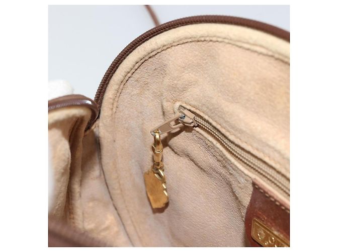 Gucci Borsa a spalla Micro GG Supreme in PVC Beige Oro Auth 175369 D'oro - vista 20