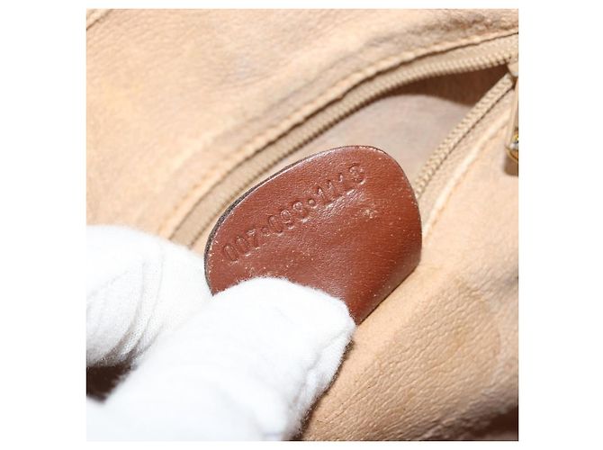 Gucci Borsa a spalla Micro GG Supreme in PVC Beige Oro Auth 175369 D'oro - vista 22