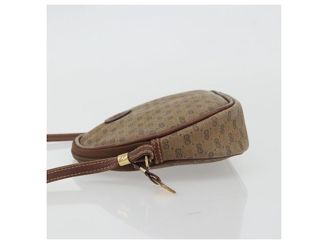 Gucci Borsa a spalla Micro GG Supreme in PVC Beige Oro Auth 175369 D'oro - vista 5
