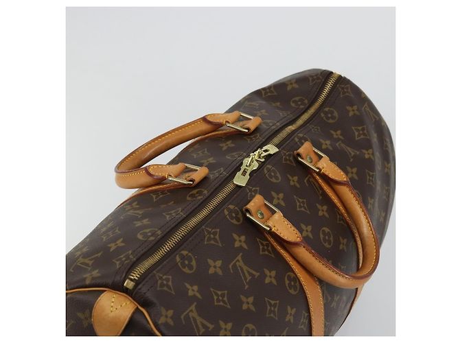 LOUIS VUITTON Borsa Boston Monogram Keepall 45 M41428 LV Auth ka3995 Monogramma - vista 6