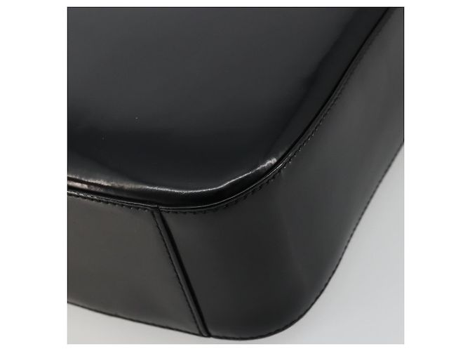 Borsa a Spalla GUCCI Pelle Verniciata Nera Argento 000 1046 0506 Auth 175203 - vista 12