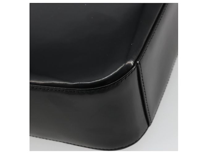 Borsa a Spalla GUCCI Pelle Verniciata Nera Argento 000 1046 0506 Auth 175203 - vista 13