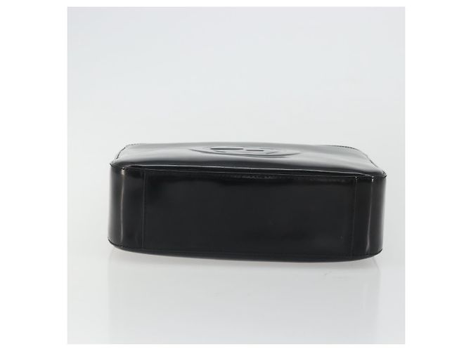 Borsa a Spalla GUCCI Pelle Verniciata Nera Argento 000 1046 0506 Auth 175203 - vista 9