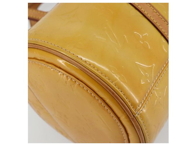 LOUIS VUITTON Borsa a Mano Monogram Vernis Bedford Beige M91006 LV Auth YKZ1306 - vista 11